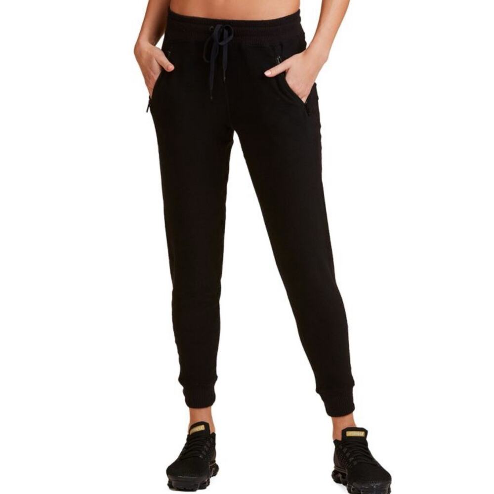 ALALA Drawstring Zip Pocket Joggers Soft Cropped Lightweight Small